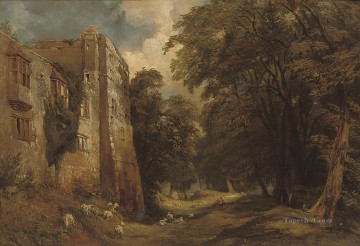 new york Painting - Helmsley Castle in North Yorkshire Samuel Bough landscape
